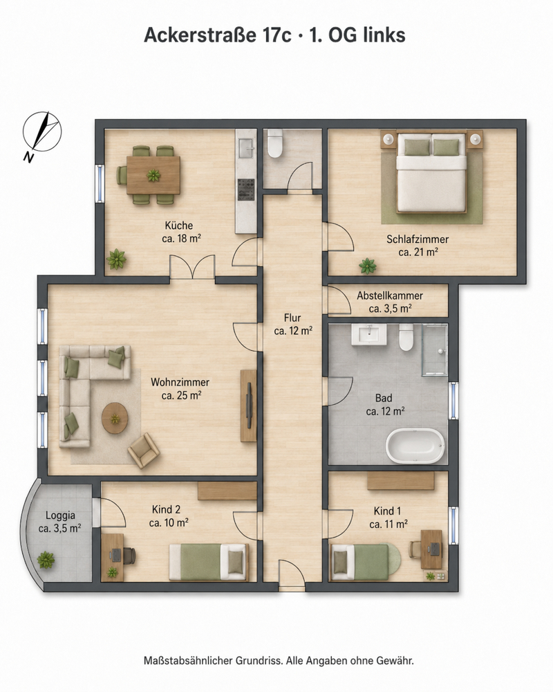 Grundriss Etagenwohnung Magdeburg