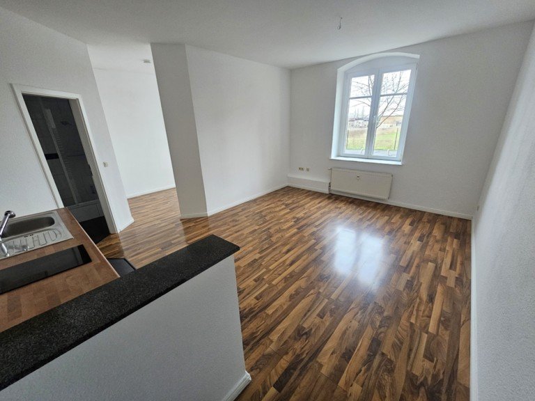 Wohn- und K�chenbereich Magdeburg Erdgeschosswohnung Sch�n geschnittene 1,5- Zimmerwohnung mit Laminatfu�boden & EBK! Ideal f�r Studenten & Singles!