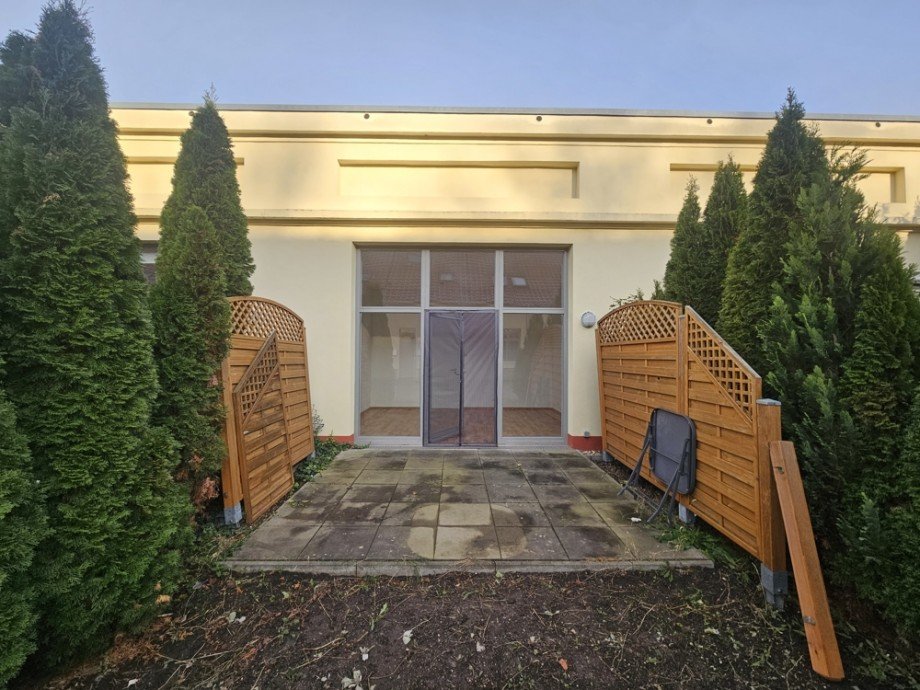 R�ckansicht Terrassenwohnung Magdeburg