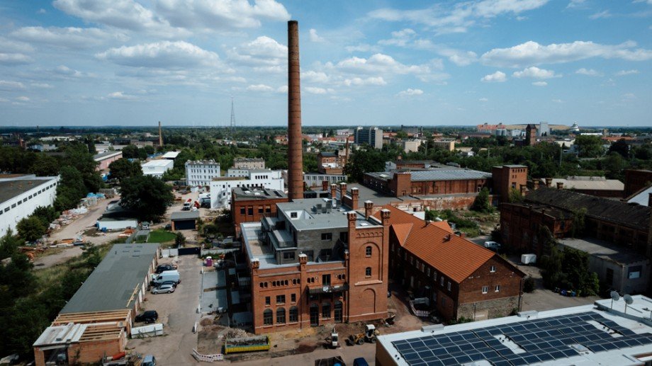 Drohnenaufnahme Etagenwohnung Magdeburg / Neue Neustadt
