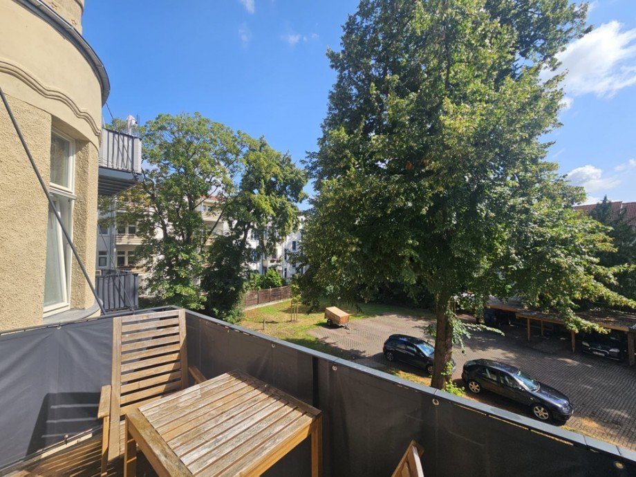 Balkonausblick Etagenwohnung Magdeburg