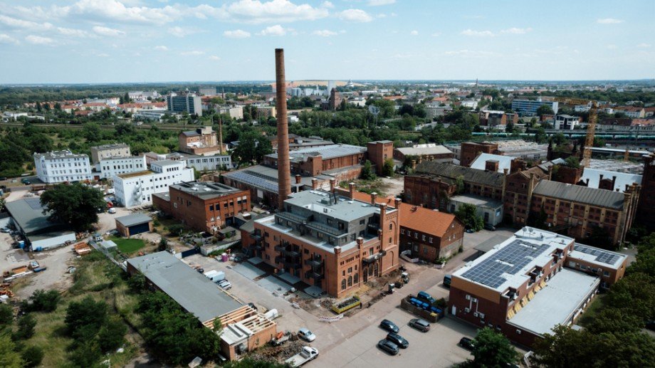 Drohnenaufnahme Etagenwohnung Magdeburg / Neue Neustadt