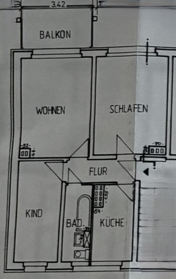 Grundriss Erdgeschosswohnung Burg