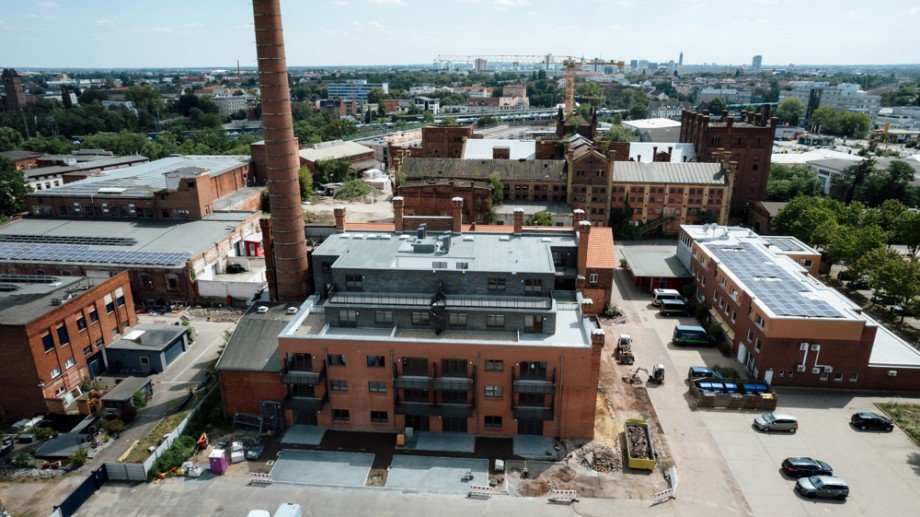 Drohnenaufnahme Etagenwohnung Magdeburg / Neue Neustadt