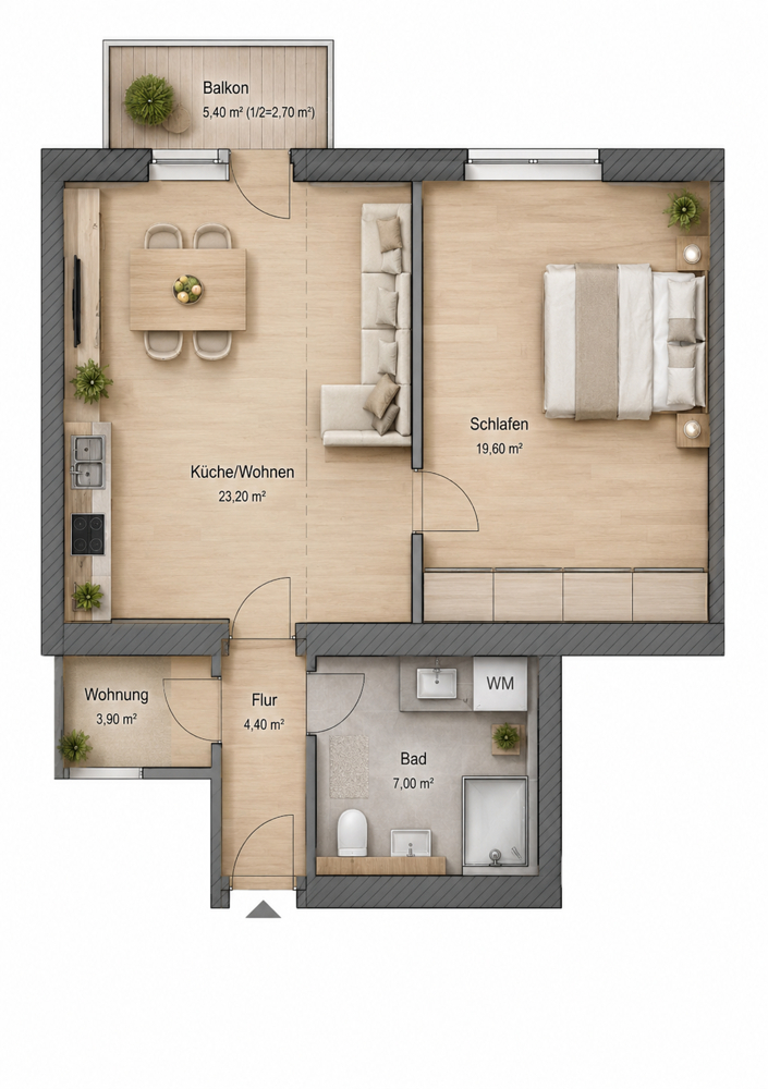 Grundriss Etagenwohnung Magdeburg