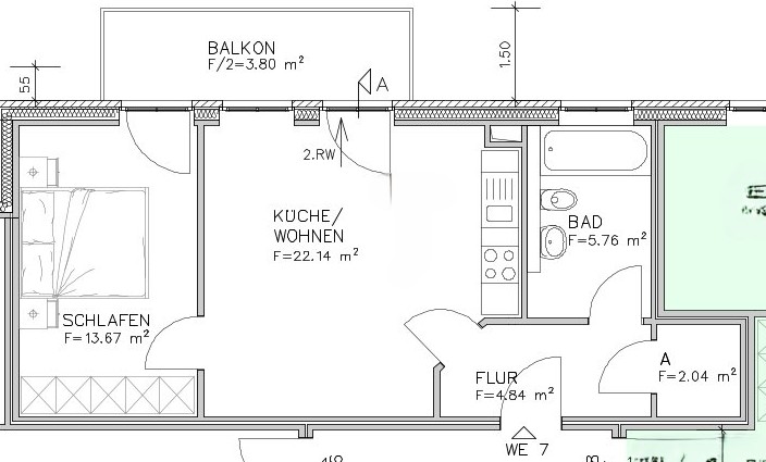Grundriss Etagenwohnung Magdeburg / Alte Neustadt