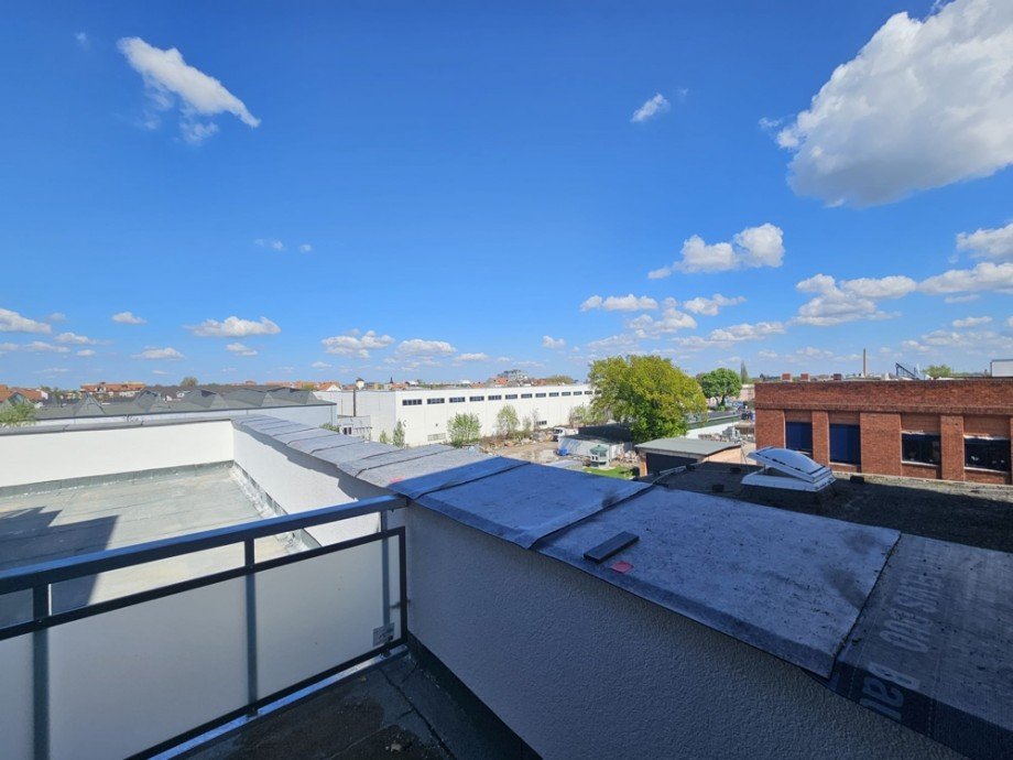 Ausblick von der Dachterrasse Etagenwohnung Magdeburg / Alte Neustadt