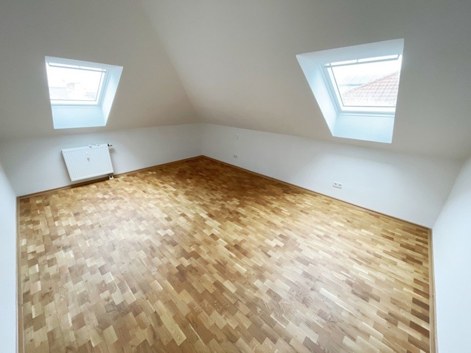 Schlafzimmer Dachgeschosswohnung Magdeburg / Cracau