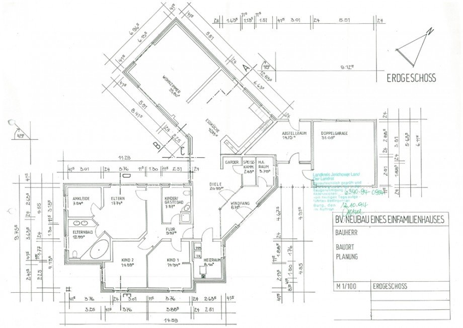 Grundriss Einfamilienhaus Grabow
