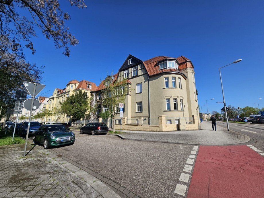 Hausansicht Maisonettewohnung Magdeburg / Altstadt