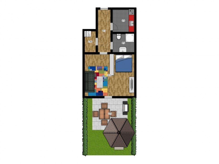 Grundriss Terrassenwohnung Magdeburg