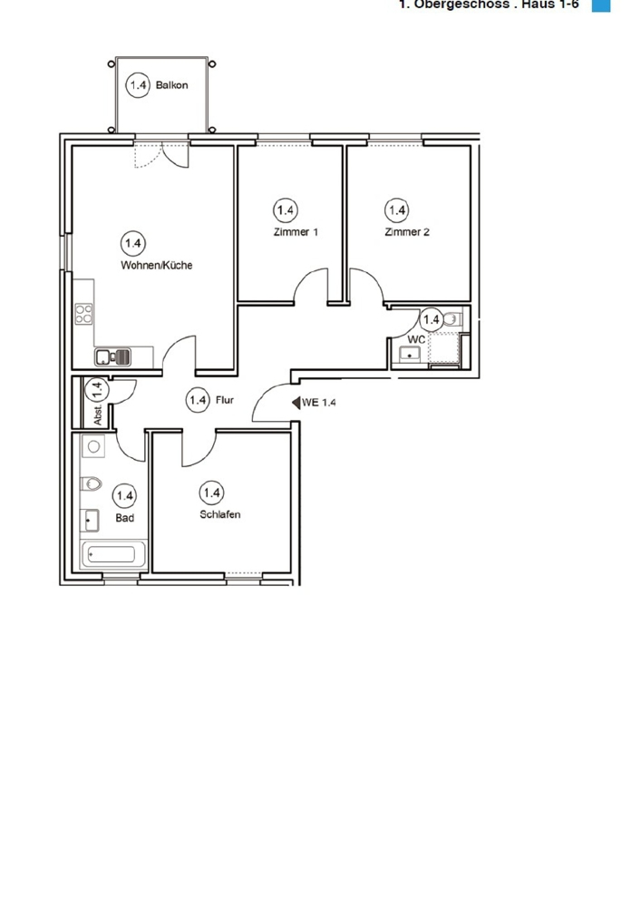 Grundriss Wohnanlagen Bernau