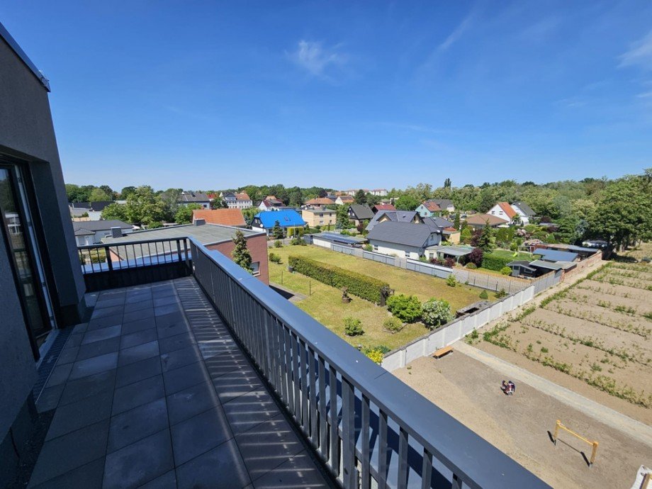 Ausblick von der Dachterrasse Penthousewohnung Biederitz / Heyrothsberge