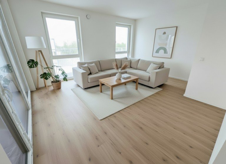 Visualisierung Wohnzimmer Magdeburg / Alte Neustadt Etagenwohnung Exklusive 3- Zimmerwohnung im Neubau |Balkon| Aufzug | Tageslichtbad mit Dusche | Stellplatz
