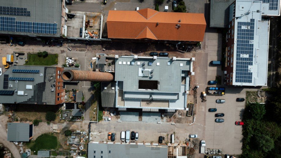 Drohnenaufnahme Etagenwohnung Magdeburg / Neue Neustadt