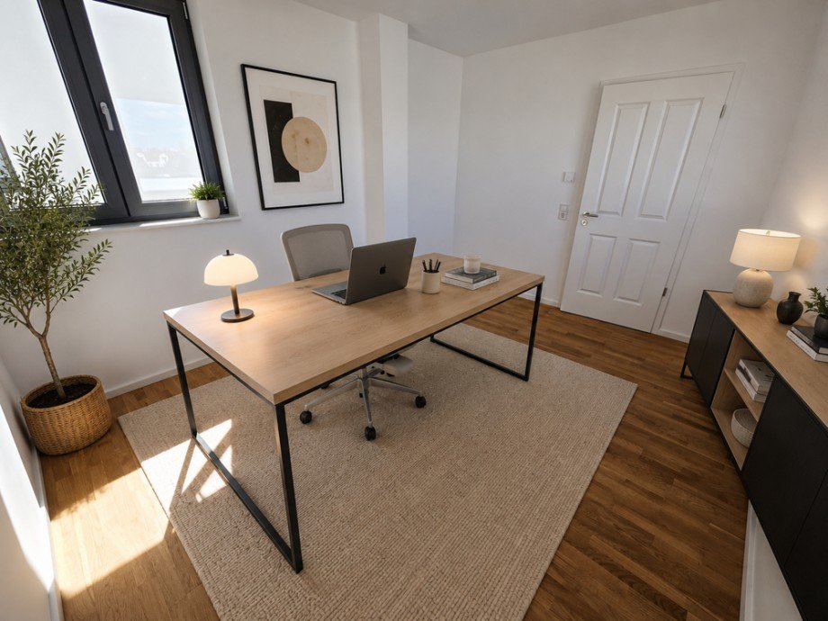 B�ro, KI-visualisierte Darstellung Etagenwohnung Magdeburg / Neue Neustadt