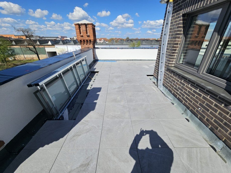 Dachterrassenbereich Etagenwohnung Magdeburg / Neue Neustadt