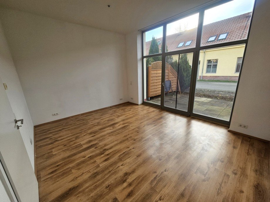 Wohn- und Schlafbereich Terrassenwohnung Magdeburg