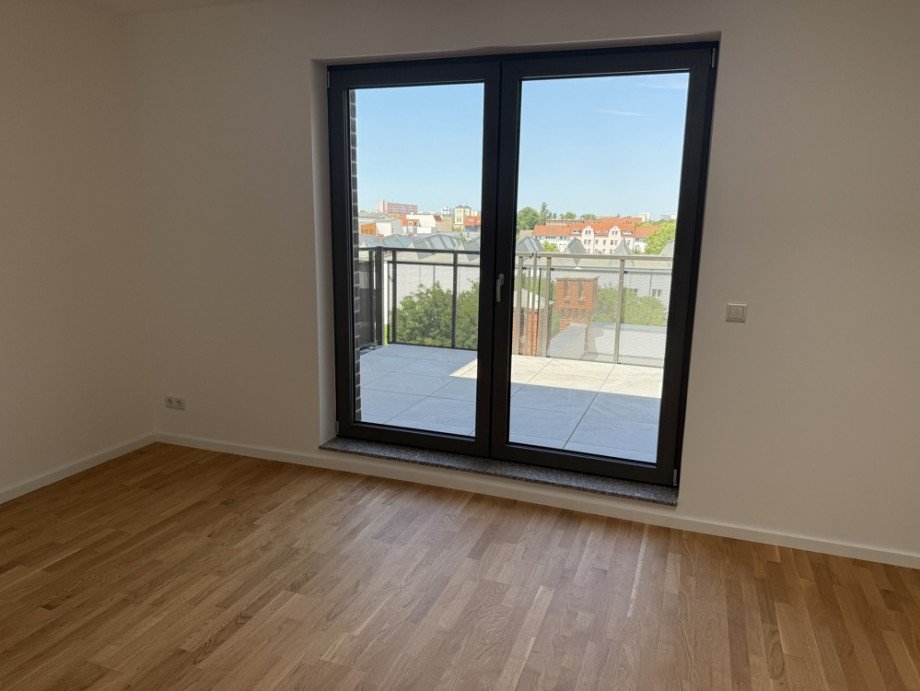 Blick auf 2. Terrasse Etagenwohnung Magdeburg / Alte Neustadt