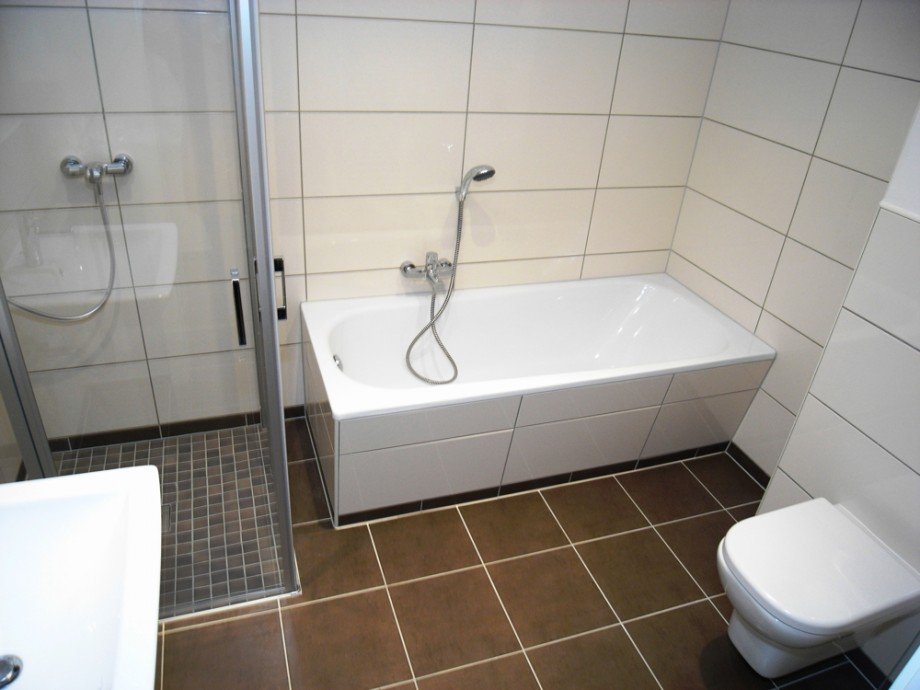 Bad mit Wa und Du Terrassenwohnung Werder