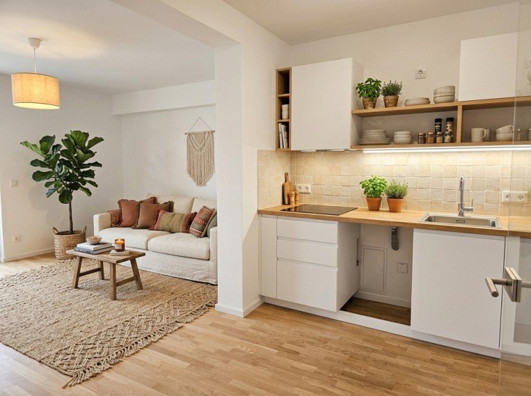 K�che& Wohnen Magdeburg / Alte Neustadt Etagenwohnung Charmant wohnen im Denkmal: 2 Zimmer, Balkon, Parkett, Bad mit Dusche, Fu�bodenheizung, HWR & SP