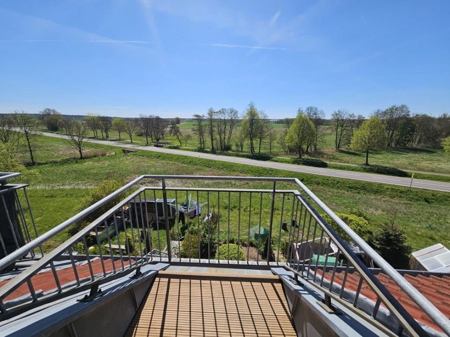 Balkonausblick Schlafzimmer Maisonettewohnung Burg