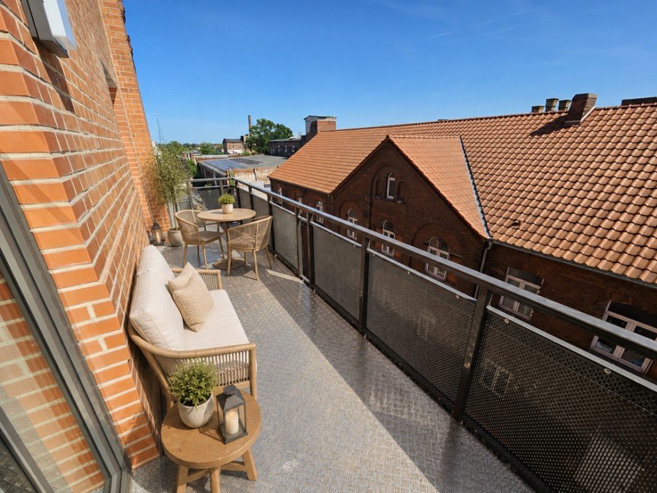 Balkon, KI-visualisierte Darstellung Etagenwohnung Magdeburg / Neue Neustadt