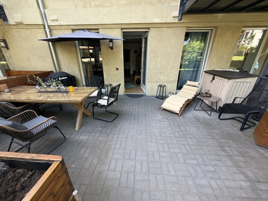 Terrasse Souterrainwohnung Magdeburg