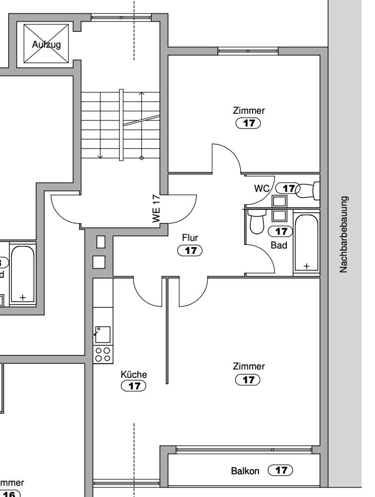 WE 13 Grundriss Etagenwohnung Berlin