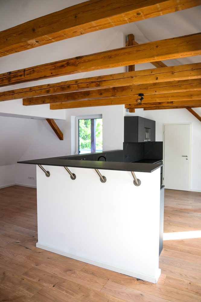Wohn- und Essbereich Dachgeschosswohnung Magdeburg