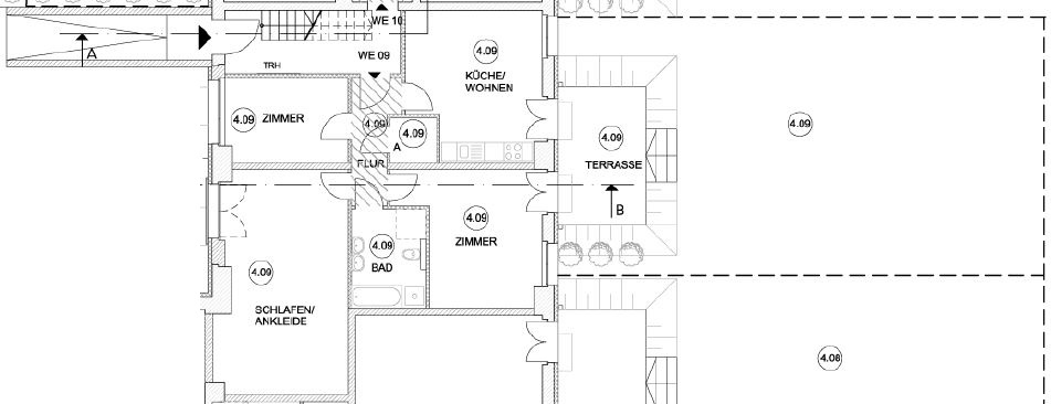 Gundriss Terrassenwohnung Werder