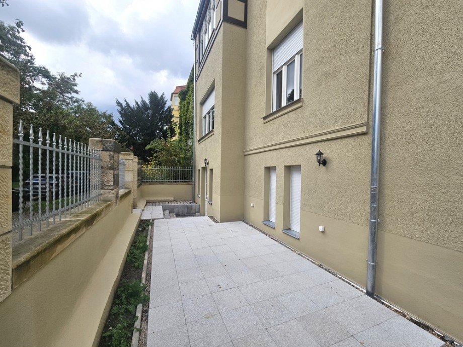 Terrasse Souterrainwohnung Magdeburg / Altstadt