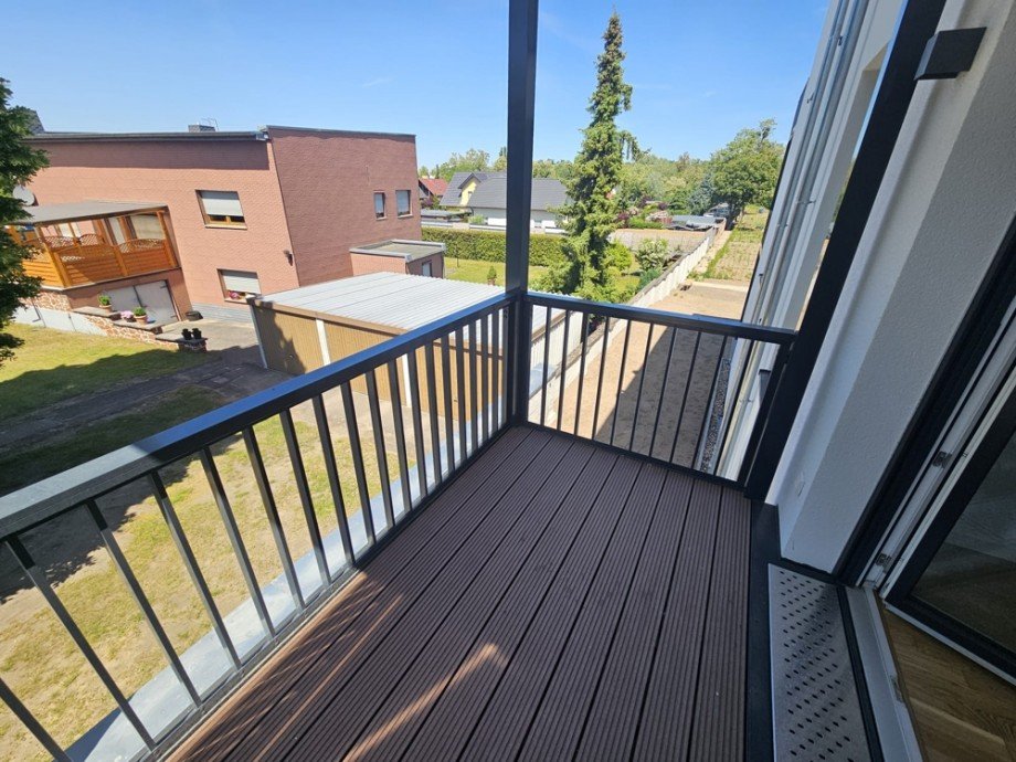 Balkonausblick Etagenwohnung Biederitz / Heyrothsberge