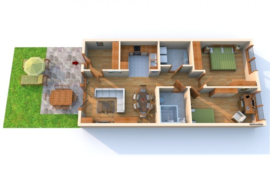 Grundriss 08.24_3 Zimmer Terrassenwohnung Magdeburg