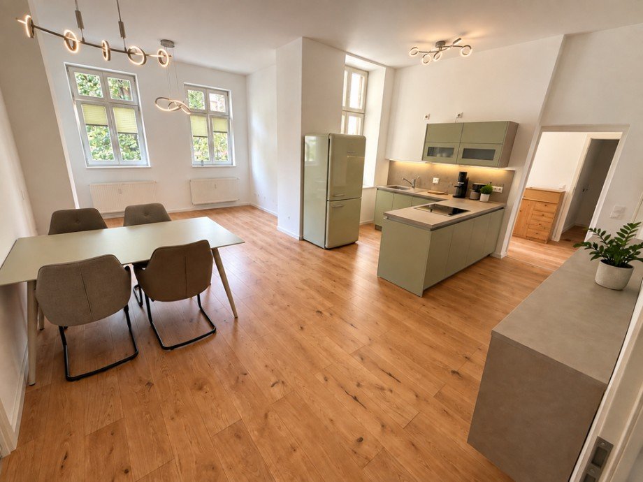 K�che und Wohnen Erdgeschosswohnung Magdeburg
